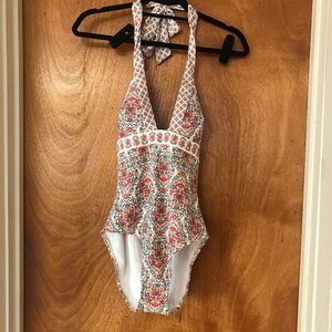 Boden Multicolor Patterned One Piece Swimsuit